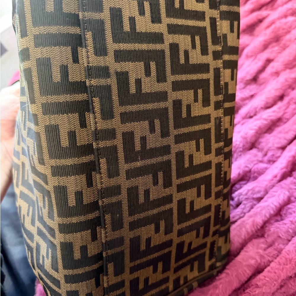 Fendi Brown Leather Logo Patch Interior - image 4